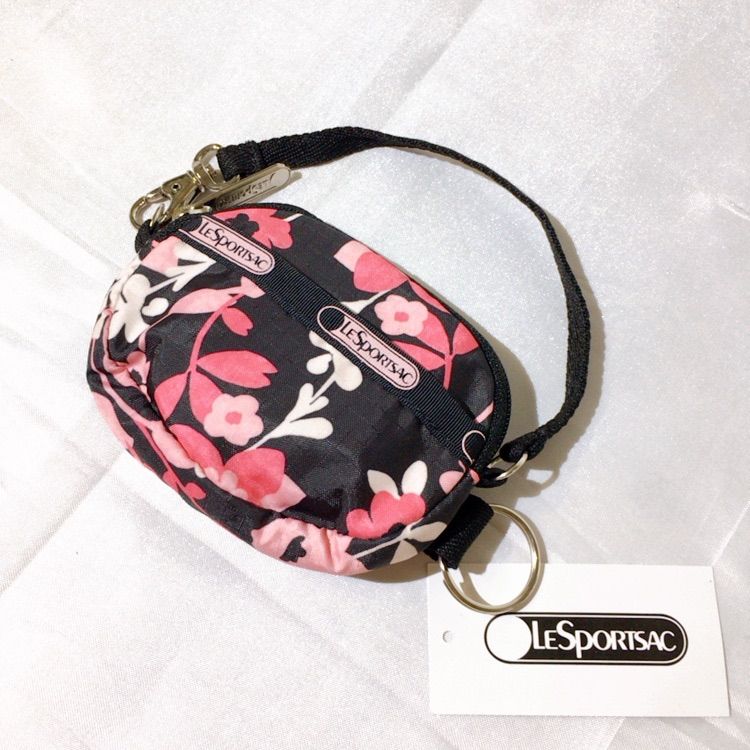 未使用品】lesportsac レスポートサック ミニポーチ ウォレット 小銭