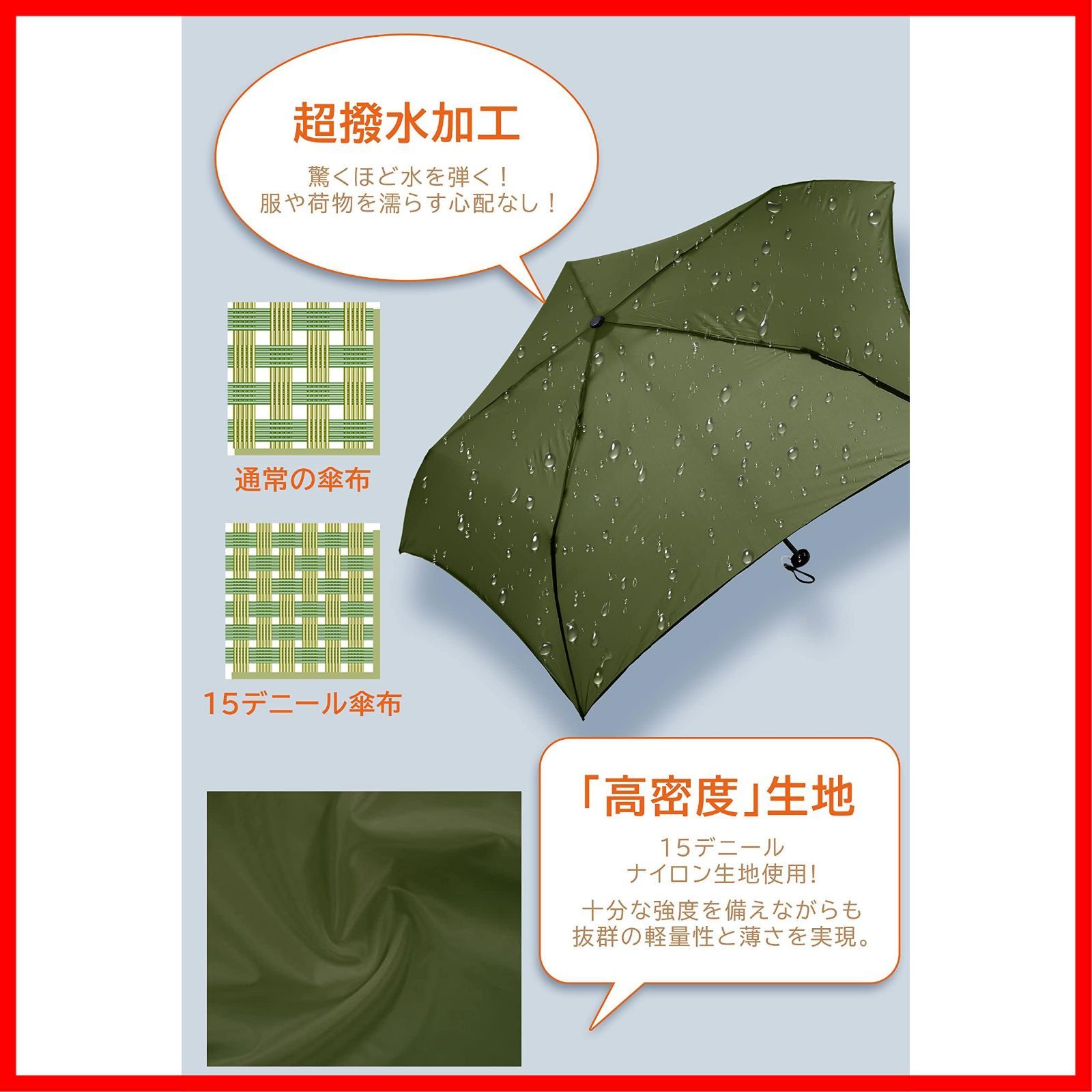 ブランド直営 - KIZAWA KIZAWA 折りたたみ傘 折り畳み傘 メンズ
