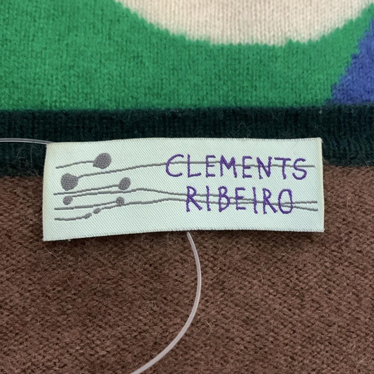 CLEMENTS RIBEIRO - CLEMENTS RIBEIRO(クレメンツ リベイロ) 長袖セーター レディース - グリーン×ピンク×マルチ カシミヤ カシミヤ CLEMENTS RIBEIRO - CLEMENTS RIBEIRO(クレメンツ リベイロ