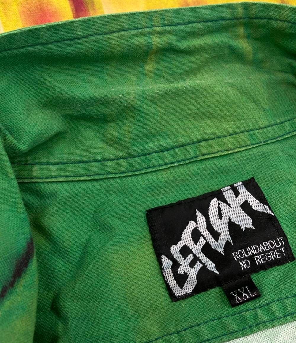 LEFLAH 半袖シャツ LEFLAH レフラー 花柄 半袖シャツ