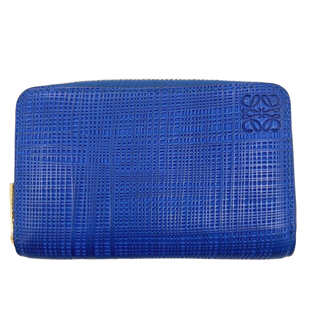 LOEWE ロエベ カード・コインケース ラウンドファスナー テクスチャー