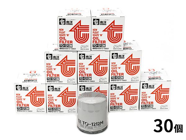 東洋エレメント オイルエレメント オイルフィルター TO-1212M 30個セットトヨタ ダイハツ スバル 送料無料