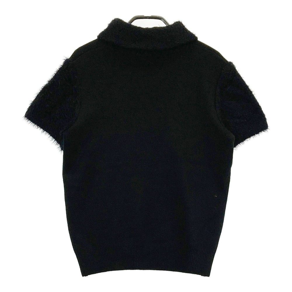 サイズ：36 ARCHIVIO アルチビオ タートルネック 半袖ニット ブラック