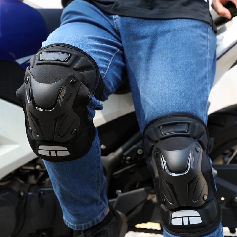 送料無料 バイク用プロテクター 膝肘セット4点 耐衝撃PPハード素材 伸縮バンド 調整式ベルクロ付き ツーリングやオフロードに最適WP人気注目