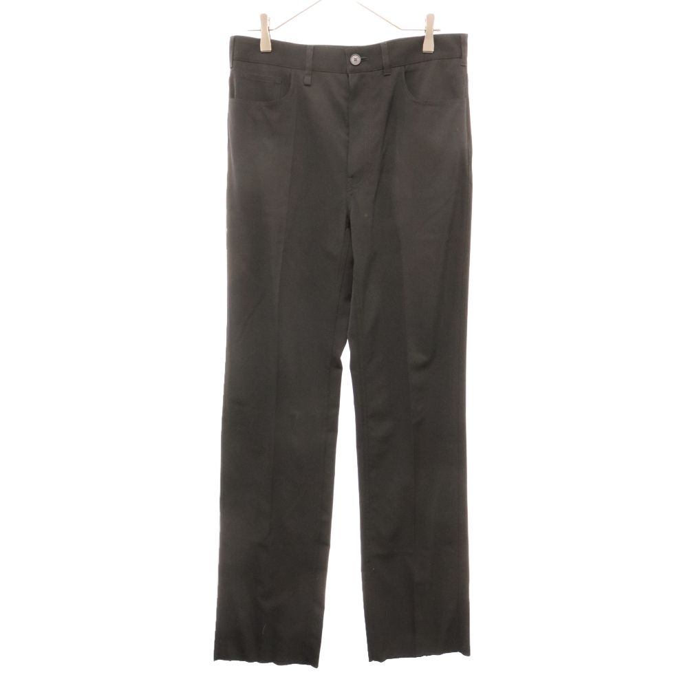 BALENCIAGA バレンシアガ 21SS センタープレス ウールサージ5ポケットパンツ 672350 TLT14 ブラック BALENCIAGA (バレンシアガ) 21SS センタープレス ウールサージ5
