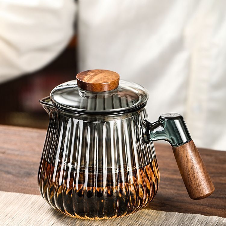 ガラスサーバー 耐熱 食洗機対応 透明 おしゃれ コーヒーサーバー コーヒーポット ティーポット 紅茶ポット フルーツティー 急須 お茶 花茶