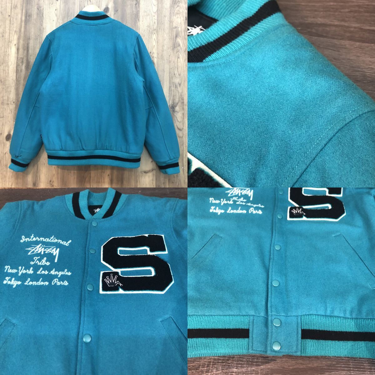old STUSSY オールド ステューシー スタジャン ジャケット S ※中古