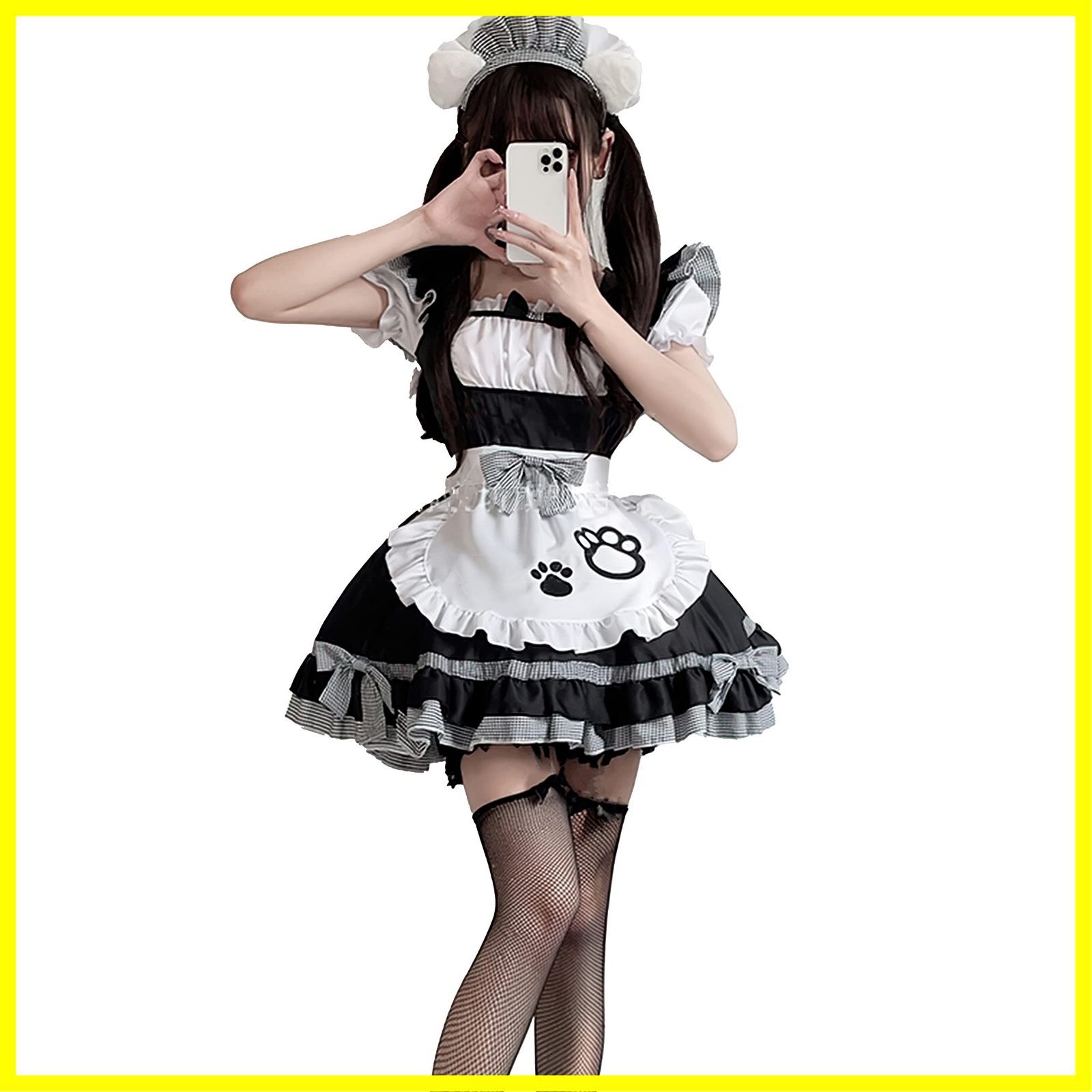【人気商品】かわいい 制服 猫 アニメ アリス ロリータ ドレス レース 可愛い アイドル衣装 ゴスロリ レディース セクシー カチューシャ fgo コスプレ コスプレ女仆 メイド喫茶 カフェ仮装 メ
