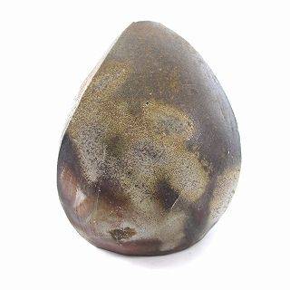 備前焼 柴岡信義 花器 花瓶 花入れ インテリア 工芸品 茶 ブラウン