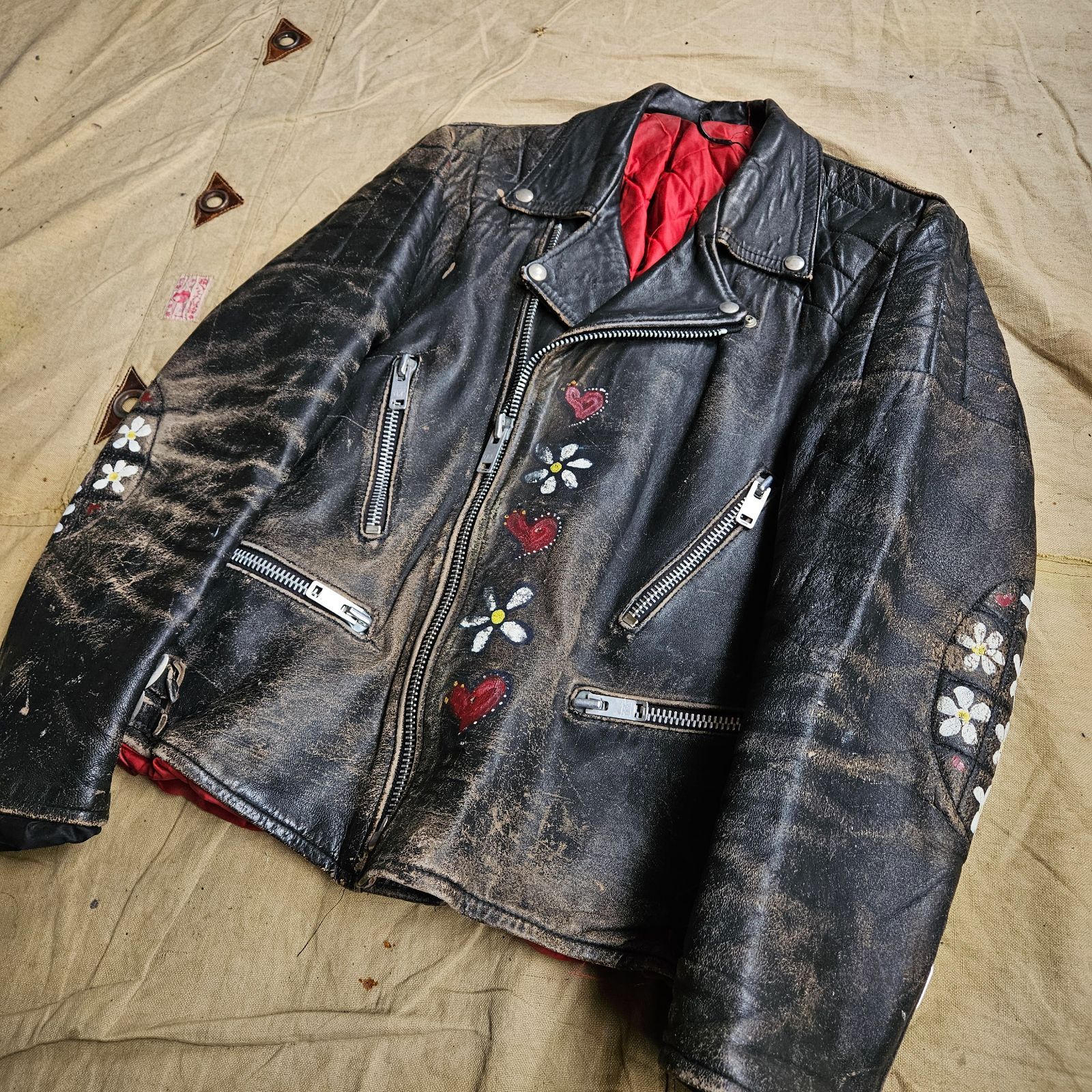 80s uk vintage ロンジャン レザーライダースジャケット 古着 80s Vintage UK Riders Jacket ロンジャン | LITHIUM × Clover Over Dover