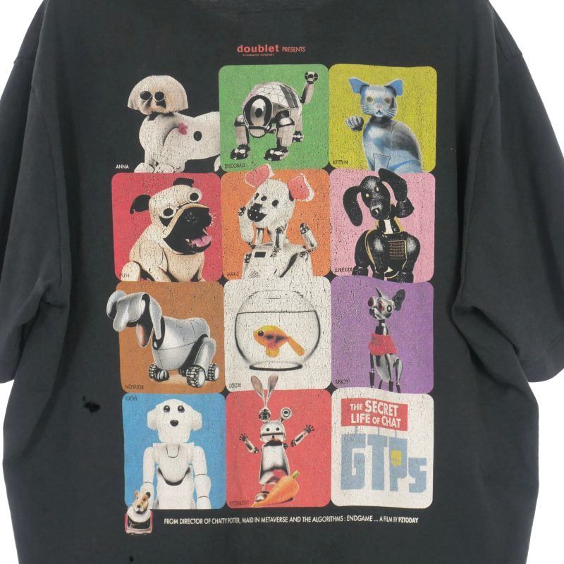 ダブレット doublet × PZ TODAY 24SS DEVICE GIRLS T-SHIRT ダメージ