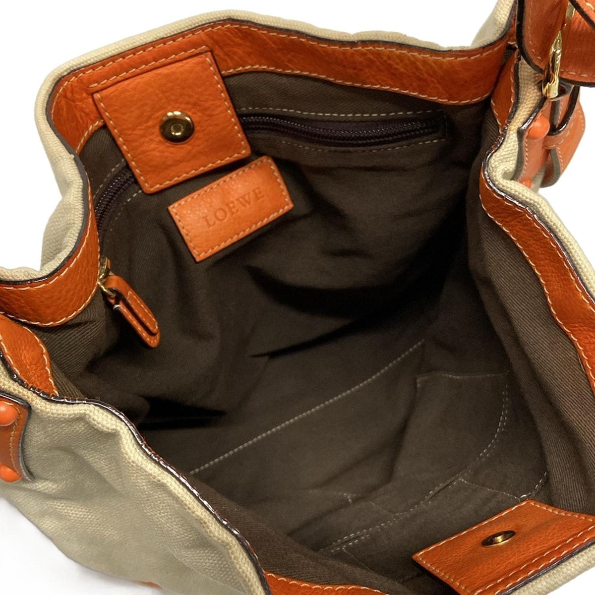 ⭐︎新品⭐︎LOEWE ロエベ　レザー　ショルダーバッグストラップ　オレンジ LOEWE(ロエベ) ショルダーバッグ - ベージュ×オレンジ レザー