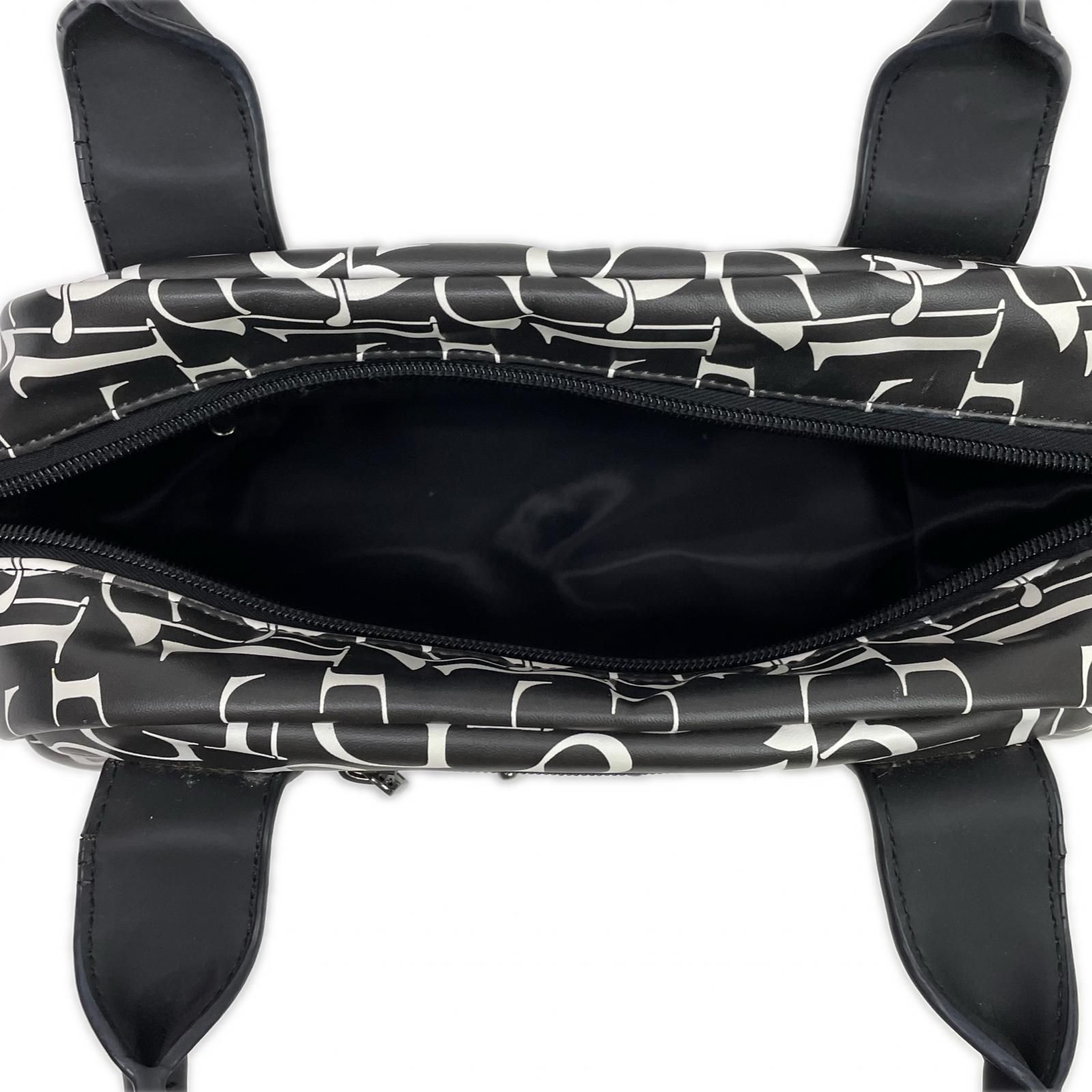  ウノピュウノウグァーレトレ 1 piu uguale 3 カートバッグ 黒 ブラック ロゴ柄 ラウンドバッグ ゴルフバッグ キャディバッグ ゴルフ