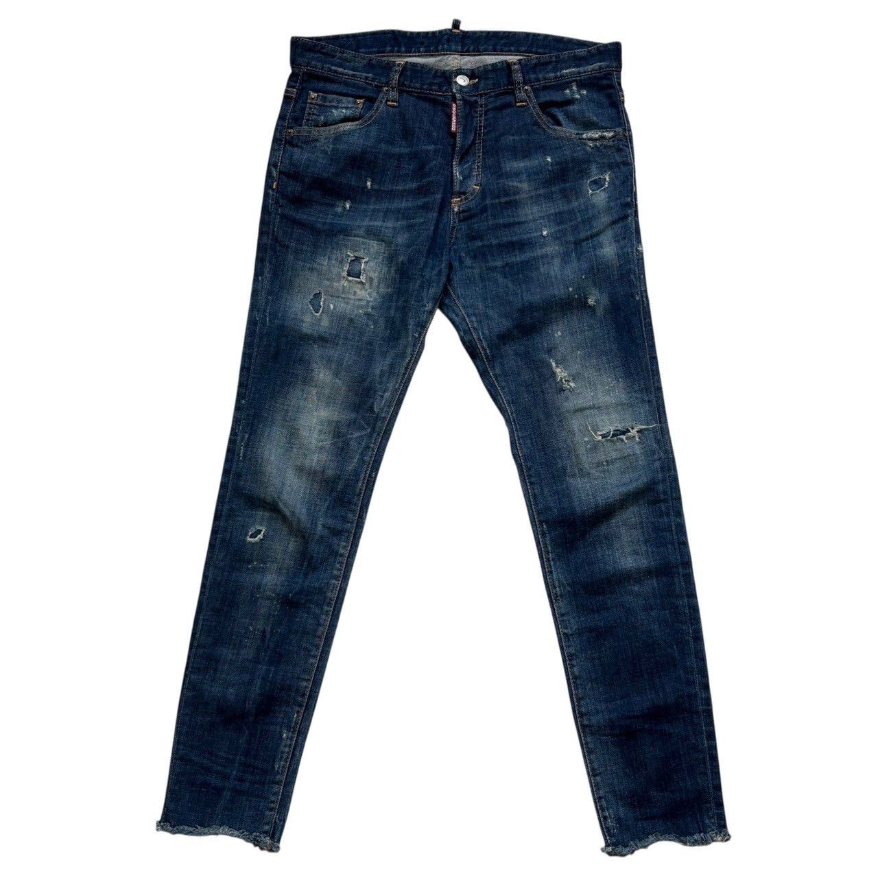 DSQUARED2 ディースクエアード ダメージジーンズ 青 デニム