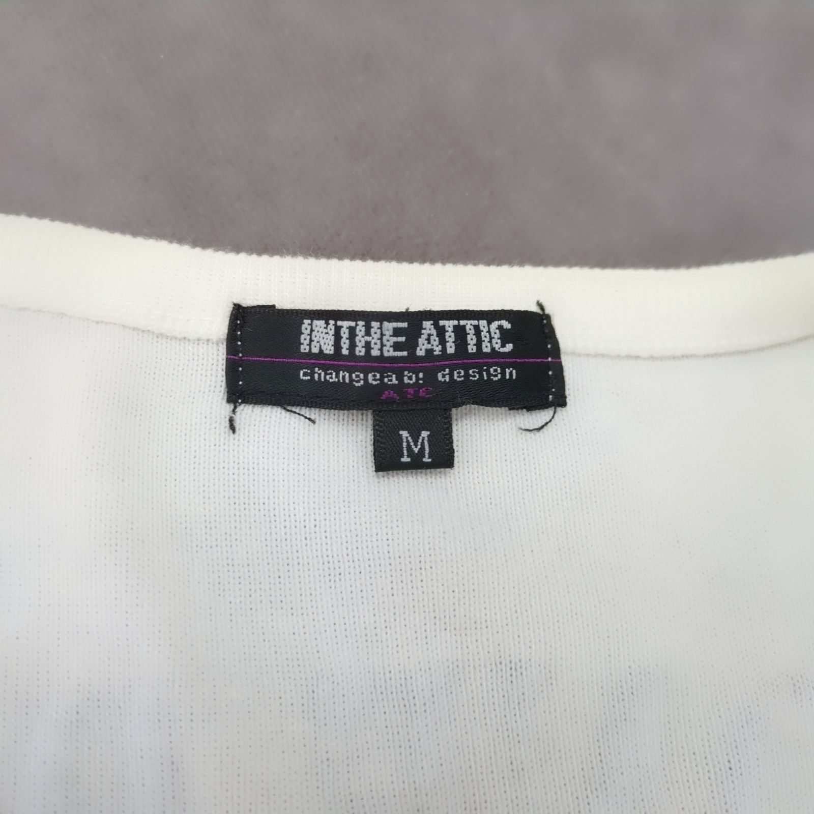 Y2K】IN THE ATTIC ラインストーン スカルTシャツ ホワイト M