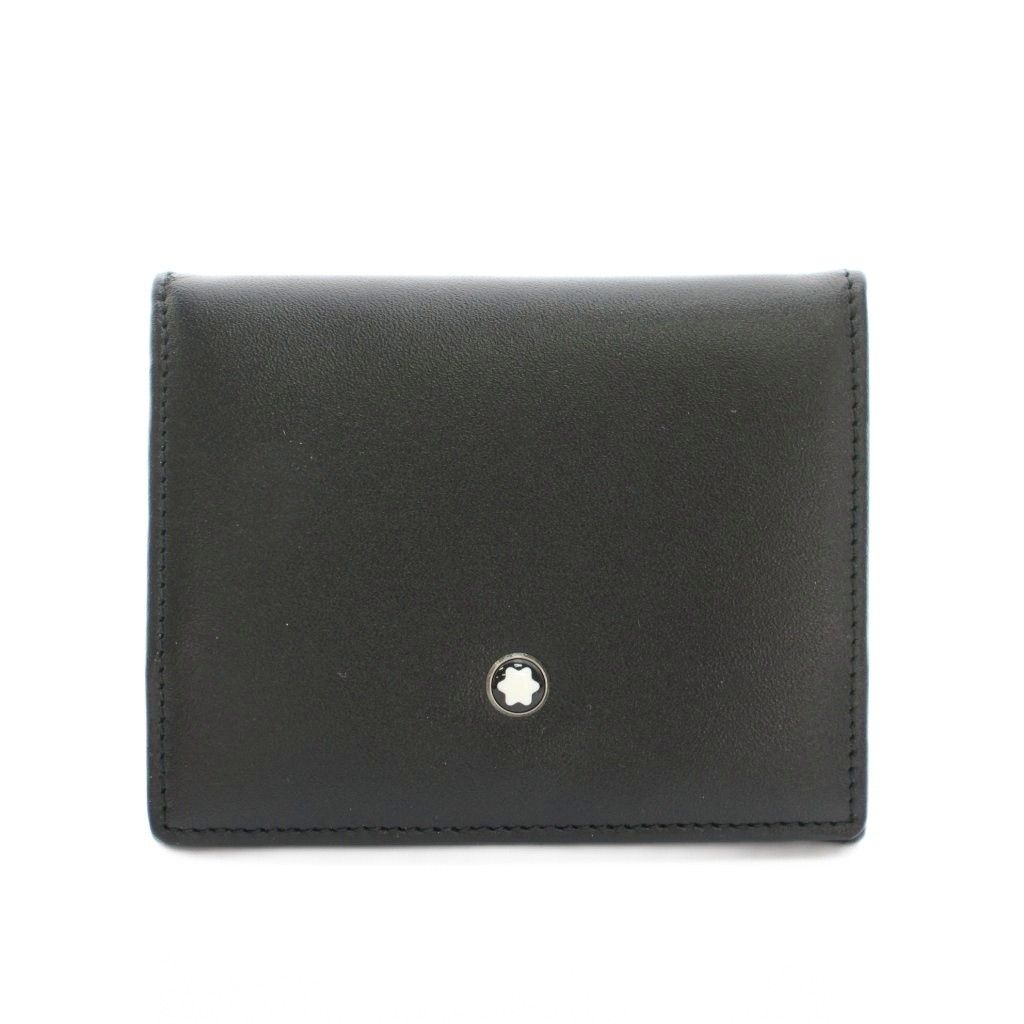 モンブラン MONT BLANC マイスターシュテュック MEISTERSTUCK コインケーススモール Coin Case Small 小銭入れ レザー 保存 き 黒 ブラック 14877 YT
