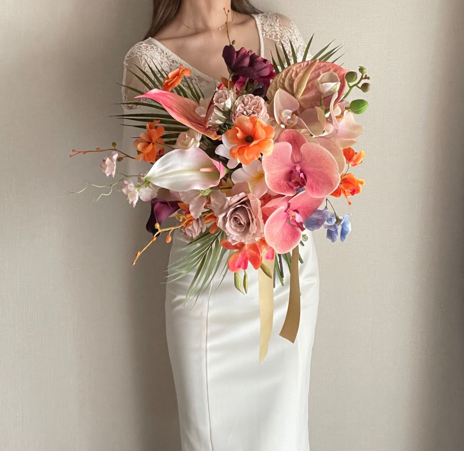 ウェディング ♡ クラッチブーケ アーティフィシャルフラワー 海外風