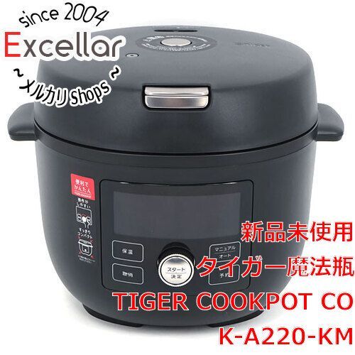 新品・未開封タイガーTIGER 電気圧力鍋 COK-A220 KMマットブラック承知 ...