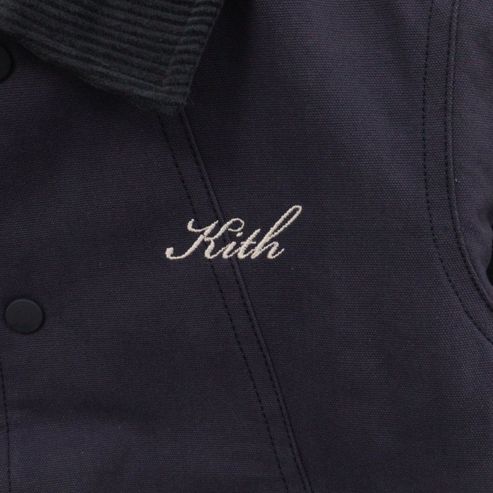 KITH (キス) ボーンロゴ刺繍リバーシブルキルティングコーチジャケット