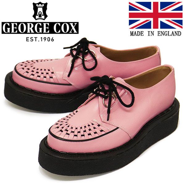 GEORGE COX (ジョージコックス) SKIPTON 3588 VI ラバーソール レザーシューズ 450 PINK gc UK9-約28.0cm