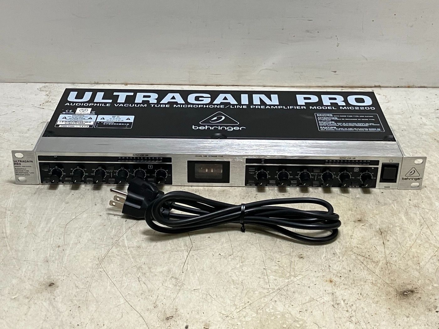 べリンガー マイクプリアンプ 真空管 2ch イコライザー ULTRAGAIN PRO MIC2200