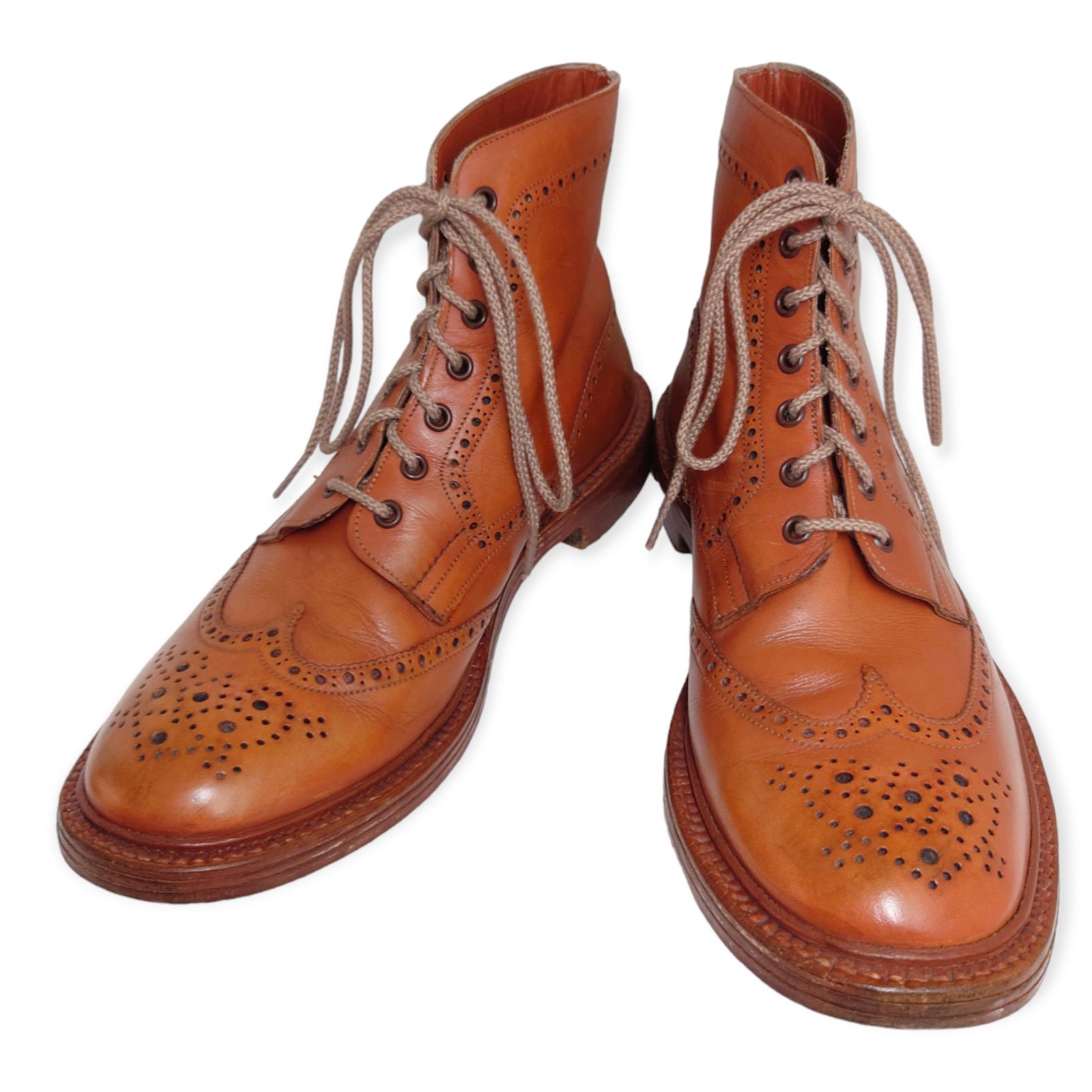 70s ヴィンテージ Tricker's トリッカーズ ベンチメイド 筆記体ロゴ 