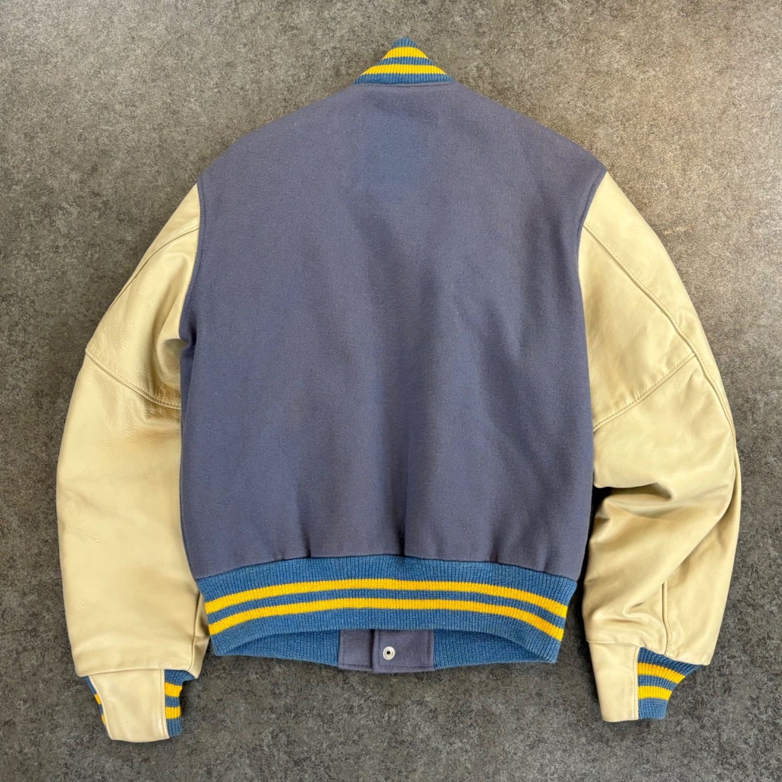 希少70s Golden Bear オールレザー バーシティジャケット　L 黒 希少70s Golden Bear オールレザー バーシティジャケット L 黒