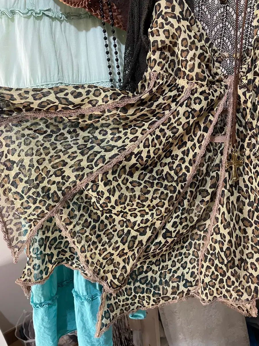 ヴィンテージ ギャル レオパード コーディネート セット ロング丈スカート GULLKHAN_COM