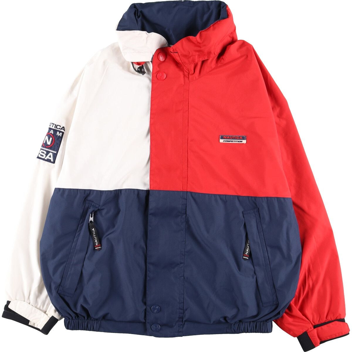 古着 90年代 ノーティカ NAUTICA COMPETITION トリコロール クレイジー 