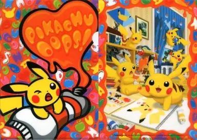 中古】クリアファイル ピカチュウ Oops! A4クリアファイル