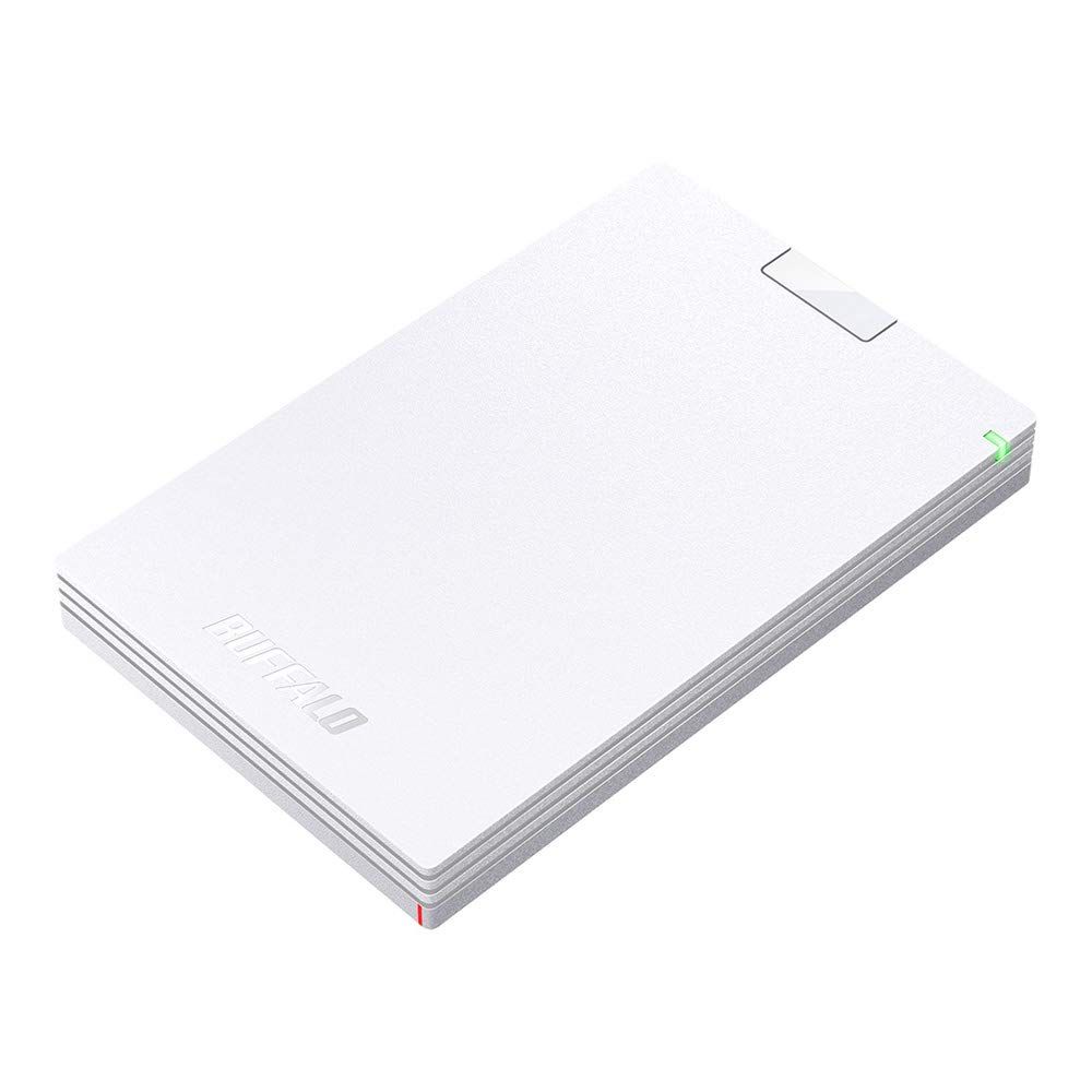 バッファロー 1TB ポータブルHDD Type-C付 ホワイト - メルカリ