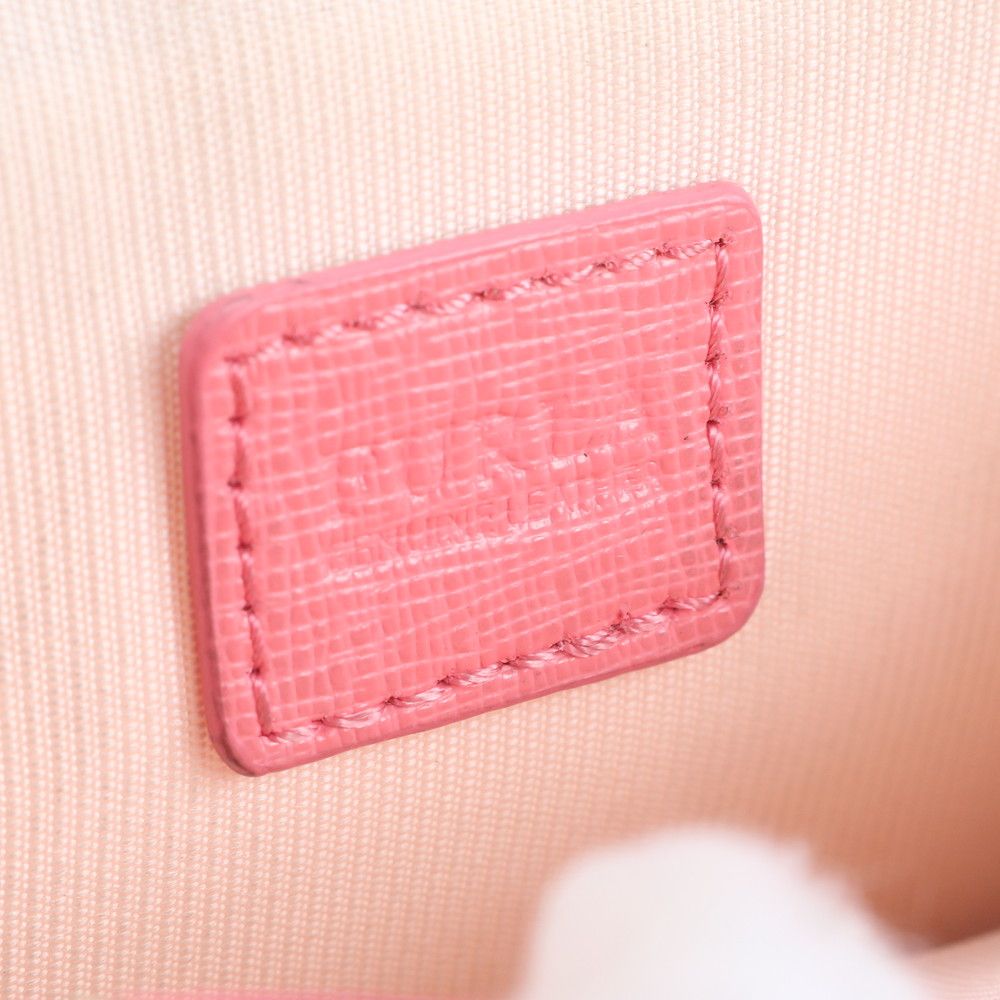 美品 フルラ キーリング 付 レザー コインケース 小銭入れ