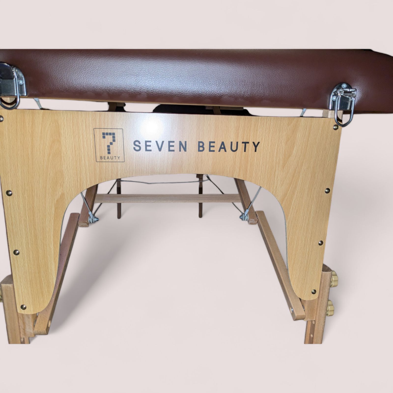 SEVEN BEAUTY 折りたたみ式マッサージベットブラウン 合成皮革