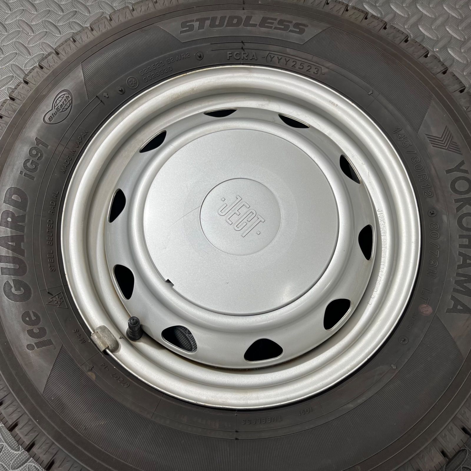 23年製 145 80R12 80 78N LT ヨコハマ アイスガードig91 ブリヂストン JECT スーパーマルチ スタッドレスタイヤ 冬タイヤ 1037Y
