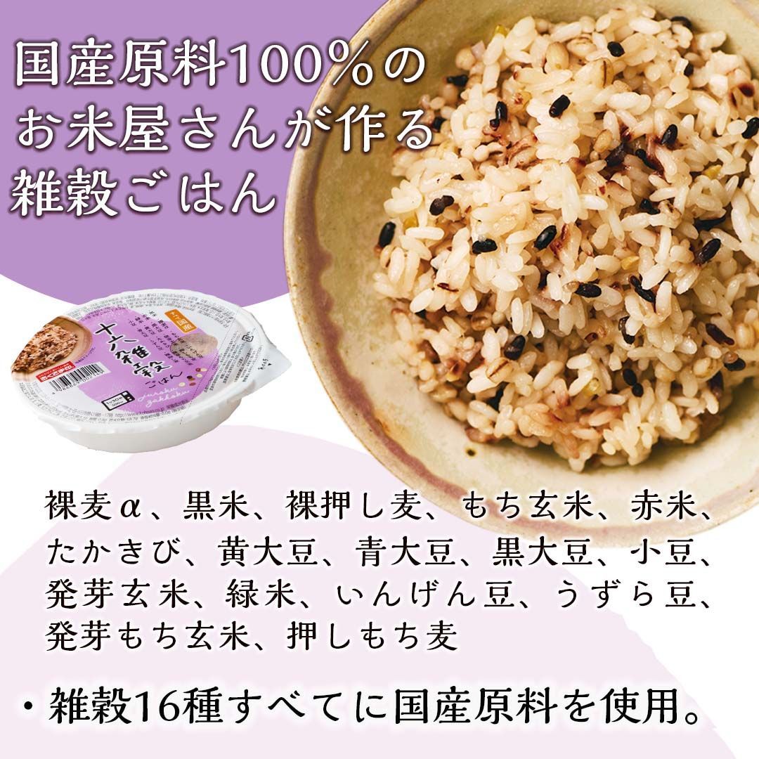 パックご飯 雑穀米 セット 2種12個 160g 雑穀 発芽玄米 十六雑穀