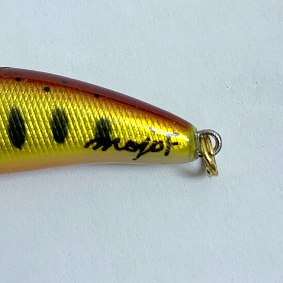 mojo F handmade works ミノー 2.8g オレンジ系 x イエロー系