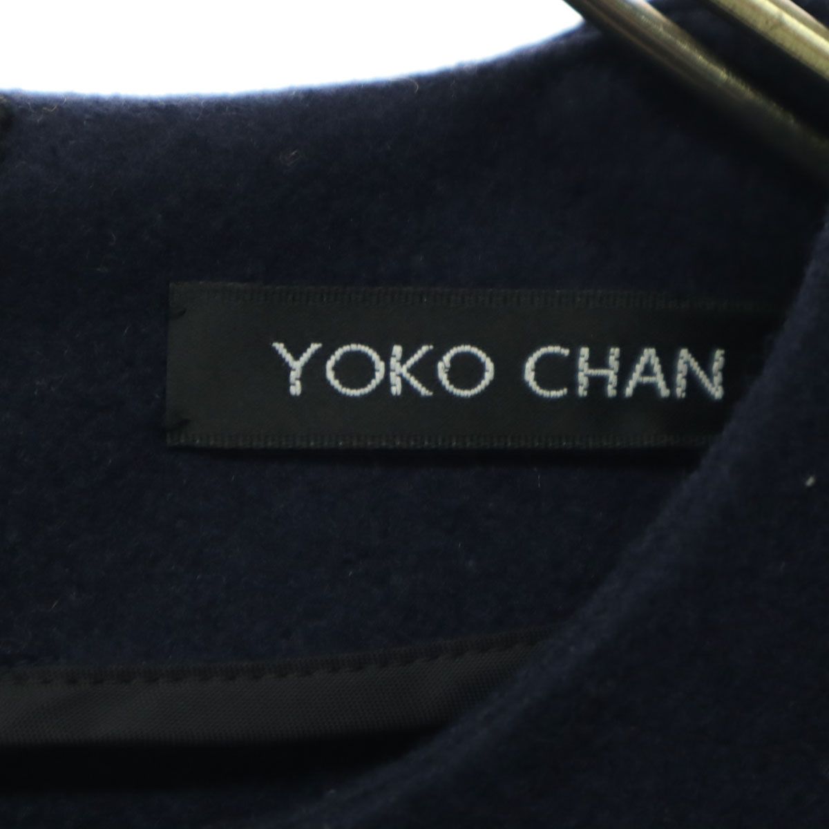 Yoko Chan ネイビー　ノースリーブ ワンピース 38 YOKOCHAN ヨーコチャン Aライン ワンピース ノースリーブ - メルカリ