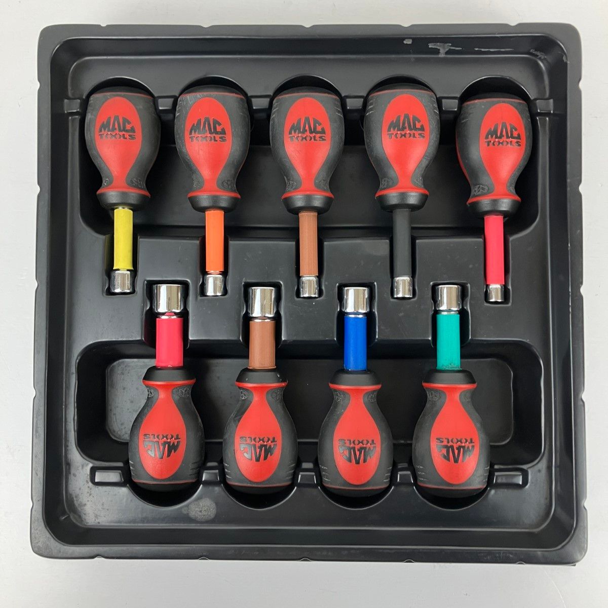 ЗЗMAC TOOLS マック ショートナットドライバー９本組 トレー付 SND95837