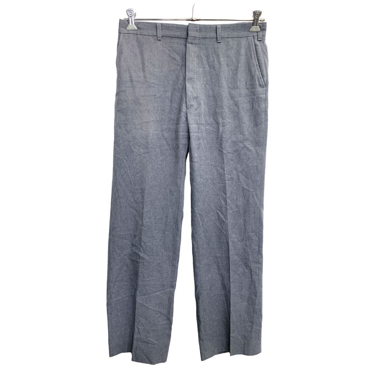 HAGGAR スラックス W34 ハガー TALONジップ グレー USA製 古着卸 アメリカ仕入 2404-347