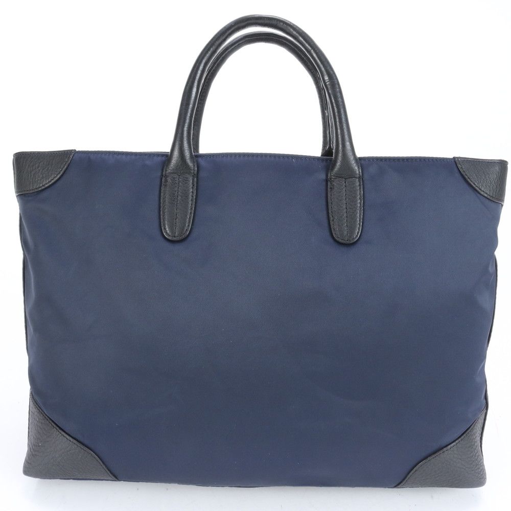 美品 オロビアンコ ロゴ ビジネスバッグ ナイロン レザー 2way ネイビー 美品 オロビアンコ ロゴ ビジネスバッグ ナイロン レザー 2way