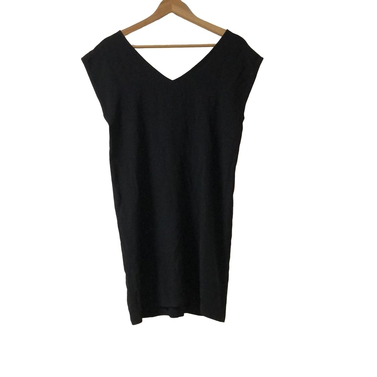 YOKO CHAN ヨーコ チャン ワンピース サイズF レディース - 黒 Vネック|ノースリーブ|ミニ