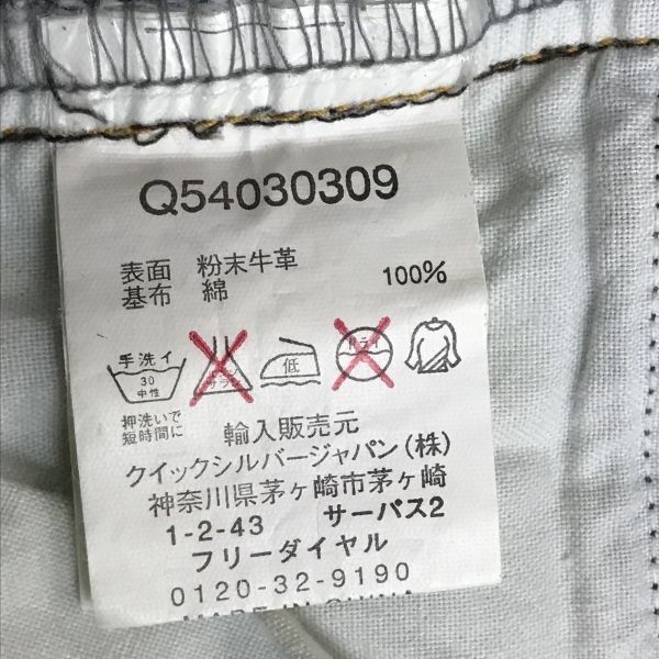 希少☆クイックシルバー/QUIKSILVER☆粉末牛革/レザーパウダー/デニム 