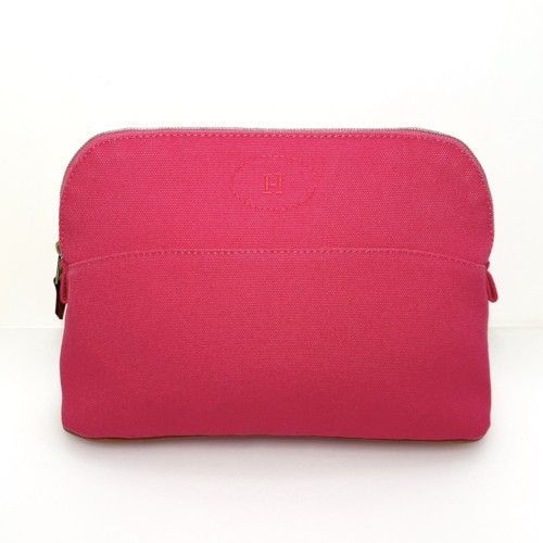 値下げ！HERMES エルメス ボリード ポーチ MM コットンキャンバス  