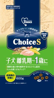 【同梱不可】【12個セット】アース・ペット ファーストチョイス Choice S 子犬 離乳期～1歳に 600g