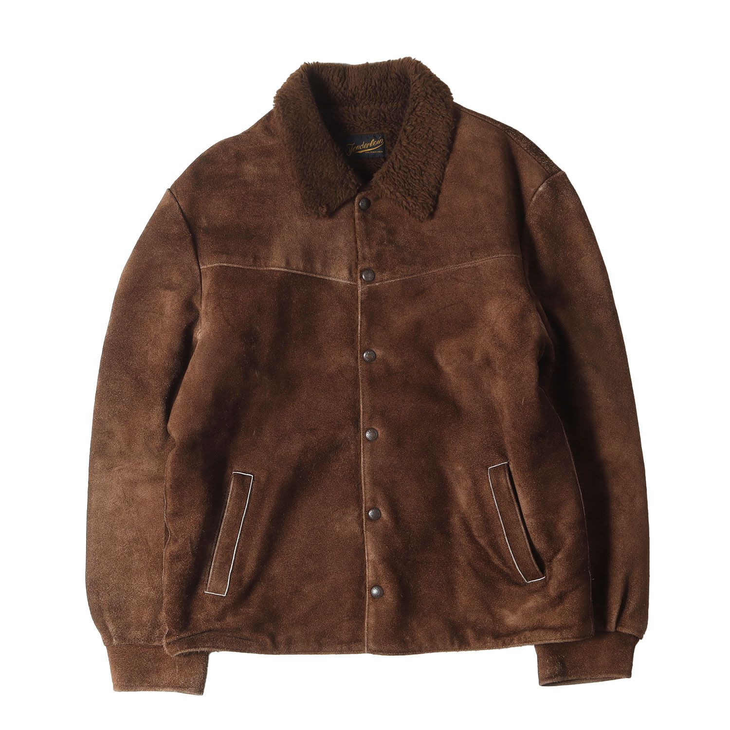 TENDERLOIN テンダーロイン ジャケット サイズ:M サドル スウェードレザー ジャケット (T-SADDLE SUEDE JKT) ブラウン アウター ブルゾン 上着【メンズ】