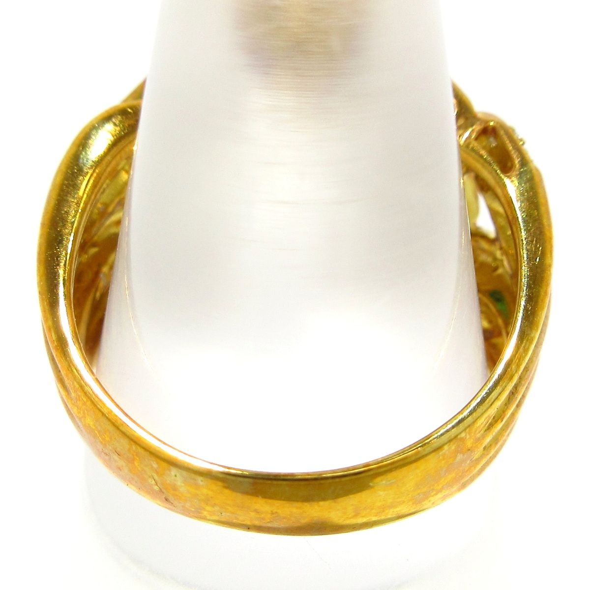 Unbranded ノーブランド リング K18YG×ルビー×サファイア×エメラルド×ダイヤモンド R0.15 S0.15 E0.10 D0.21 総重量8.1g SIROKUMA-CORPORATION_COM