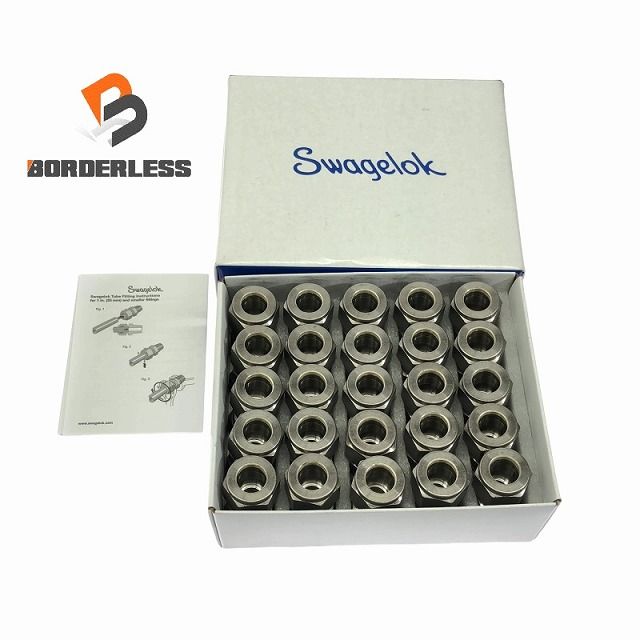 25個入り Swagelok スウェージロック チューブ継手 SS-810-6 チューブ外径サイズ 1|2 インチ ユニオン ステンレス鋼製 109573