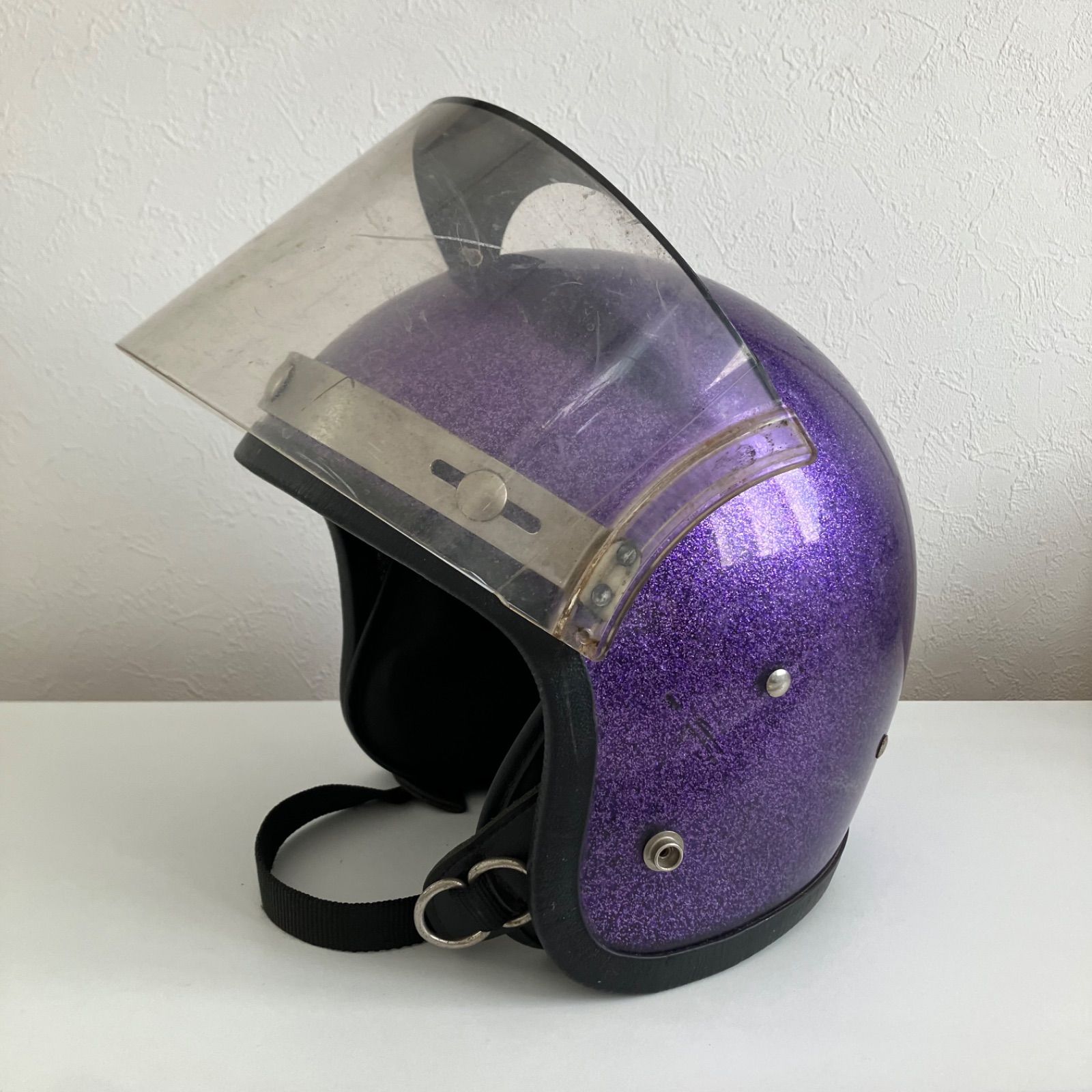 60′s 70′s ビンテージヘルメット ラメ フレーク 60′s 70′s ビンテージヘルメット ラメ フレーク - メルカリ