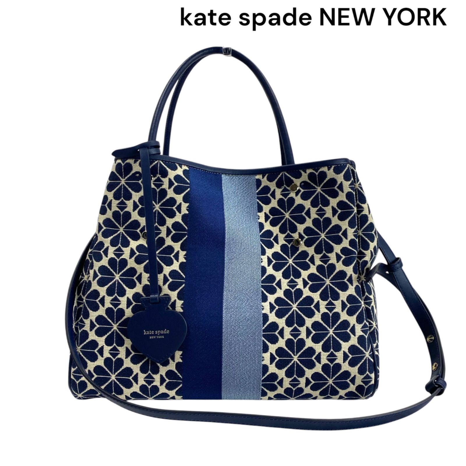 美品 ケイトスペード kate spade スペード フラワー トットバッグ 