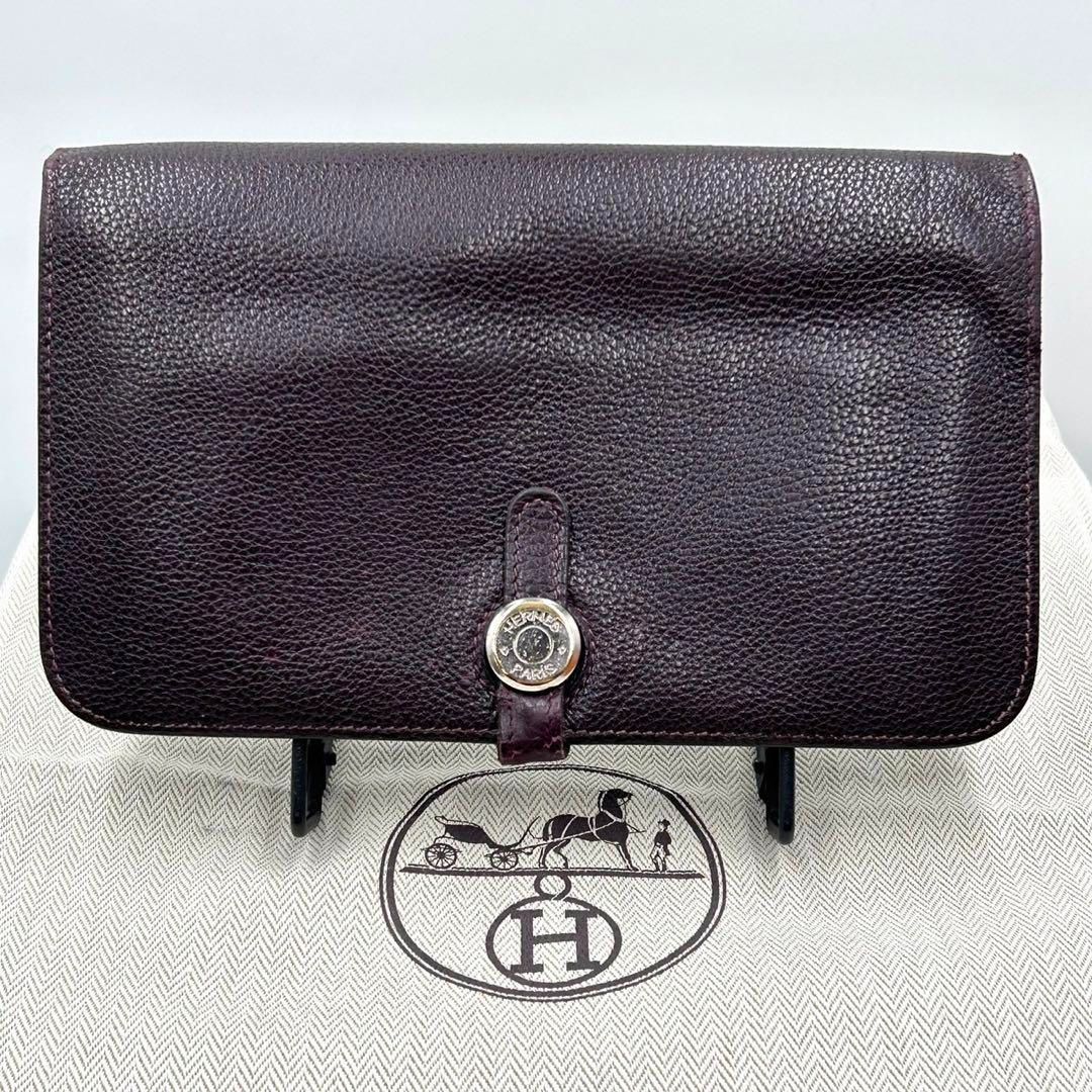 ❤️エルメス❤️HERMES✨ドゴン✨長財布‼️刻印あり□L【美品